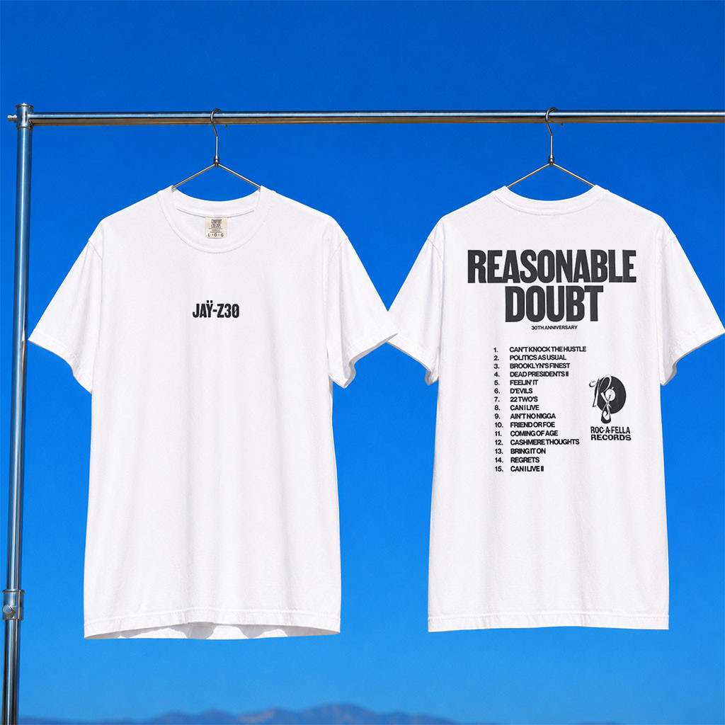 Jay-Z30 Merch 2026 JAY-Z30 Reasonable Doubt Tracklist T-Shirt Present For Rapper Fans