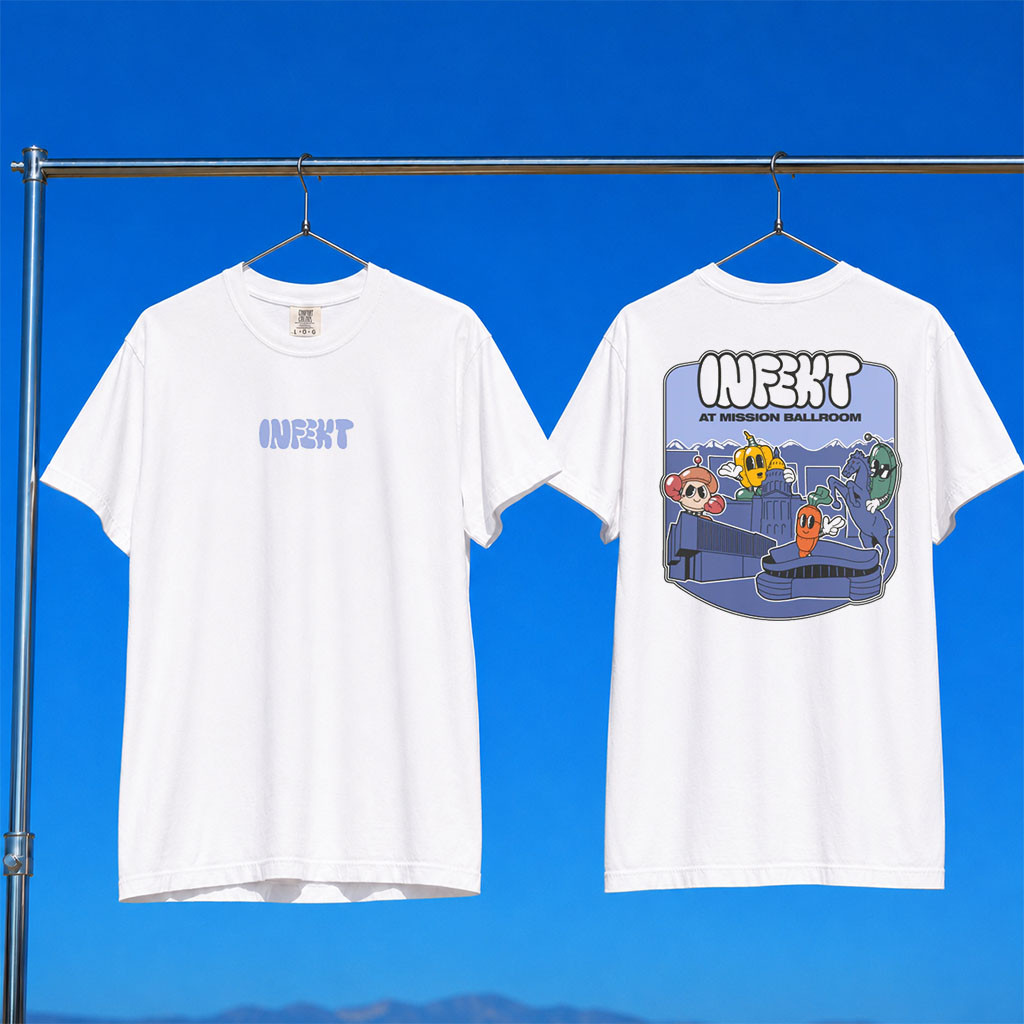 KT8 Merch 2026 INFEKT Mission Ballroom T-Shirt White INFEKT Merch Best Gifts For Friends