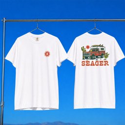 Seager Co Merch 2026 Baja T-Shirt Vintage White Camper Truck Shirt Best Gifts For Dad