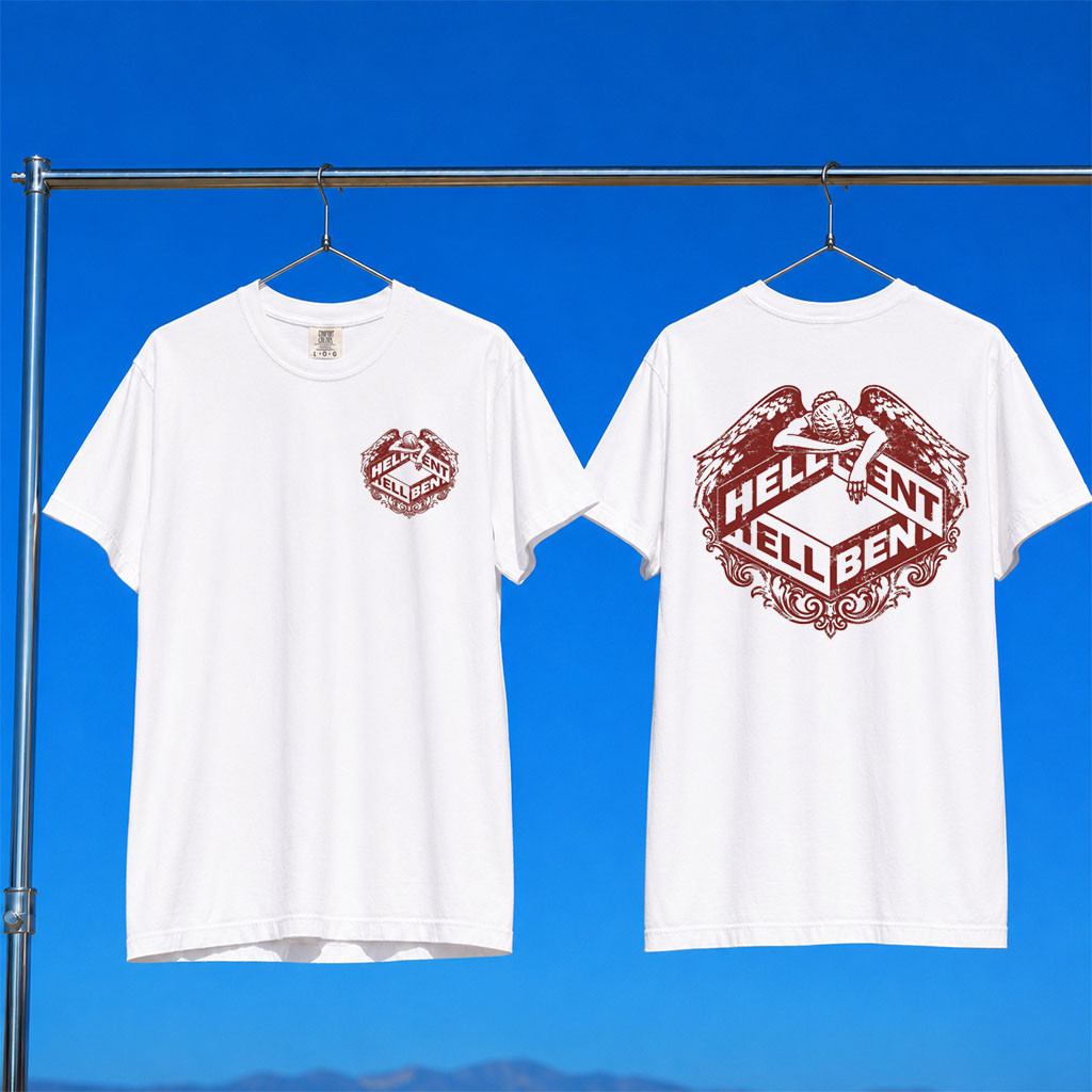 Hellbent Records Merch 2026 Guardian Angel Logo T-Shirt Best Gifts For Music Fans