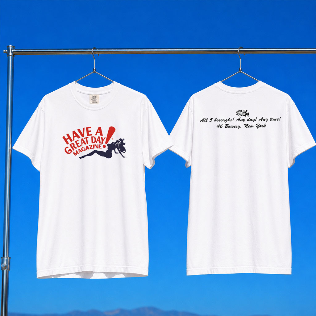 Will Mahony Merch 2026 Bada Bing T-Shirt White Have A Great Day Magazine Tee Gift For Friends