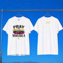 Valuetainment Merch 2026 Pray For Venezuela T-Shirt Venezuela Support Apparel Gift For Him