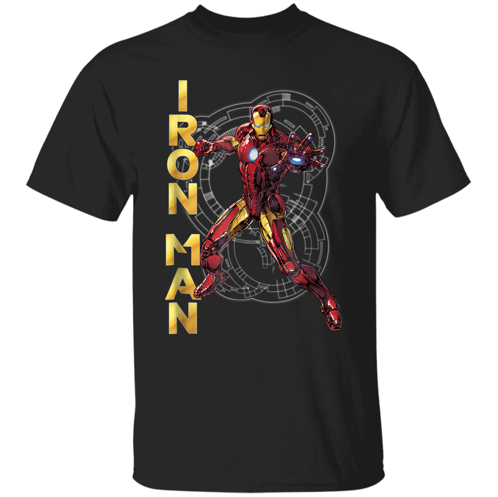 Marvel Avengers Assemble Iron Man Tech Graphic Classic T-Shirt Limited ...