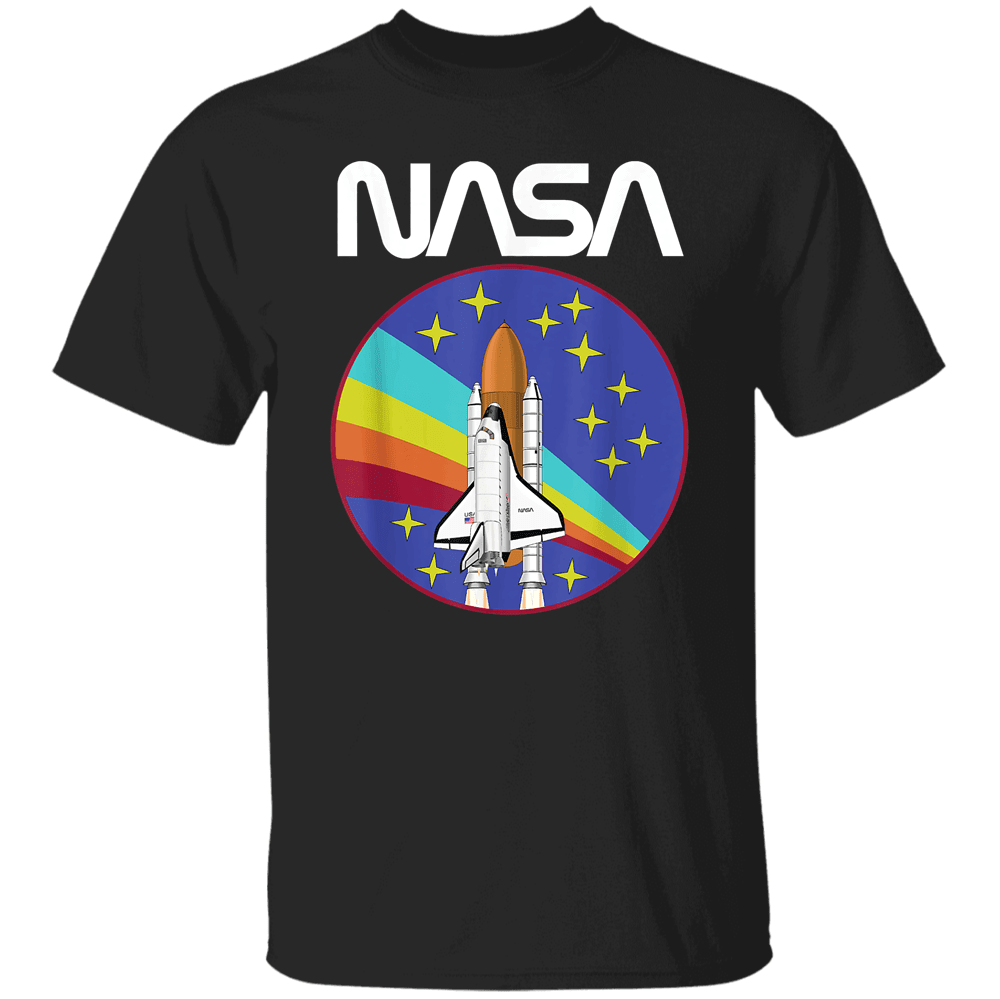 Retro NASA Space Shuttle Rainbow Classic T-Shirt Limited Edition - The ...