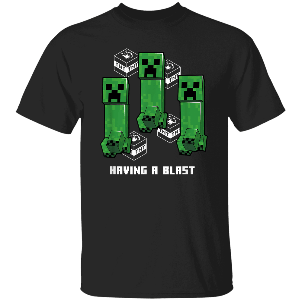 Minecraft Creeper Group Having A Blast Classic T-Shirt Limited Edition ...