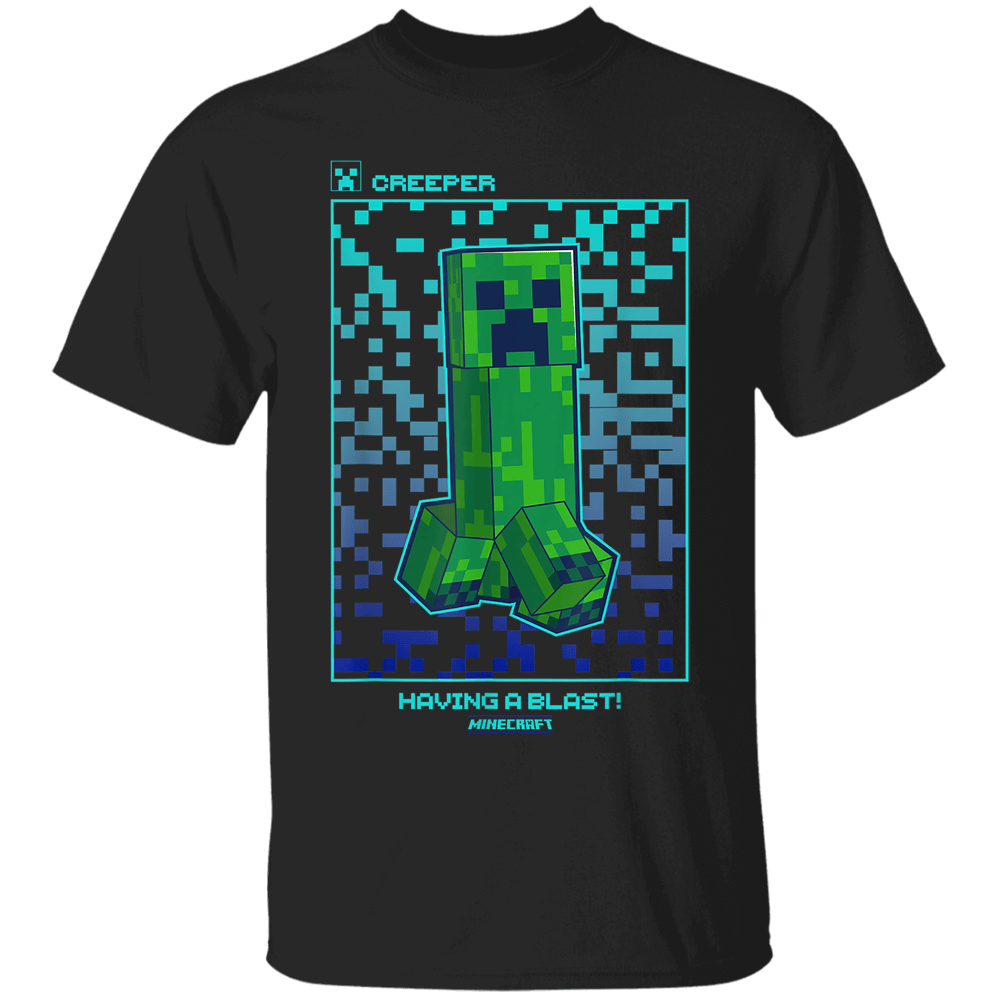 Minecraft Creeper Having A Blast! Pixelated Poster Classic T-Shirt Lim ...