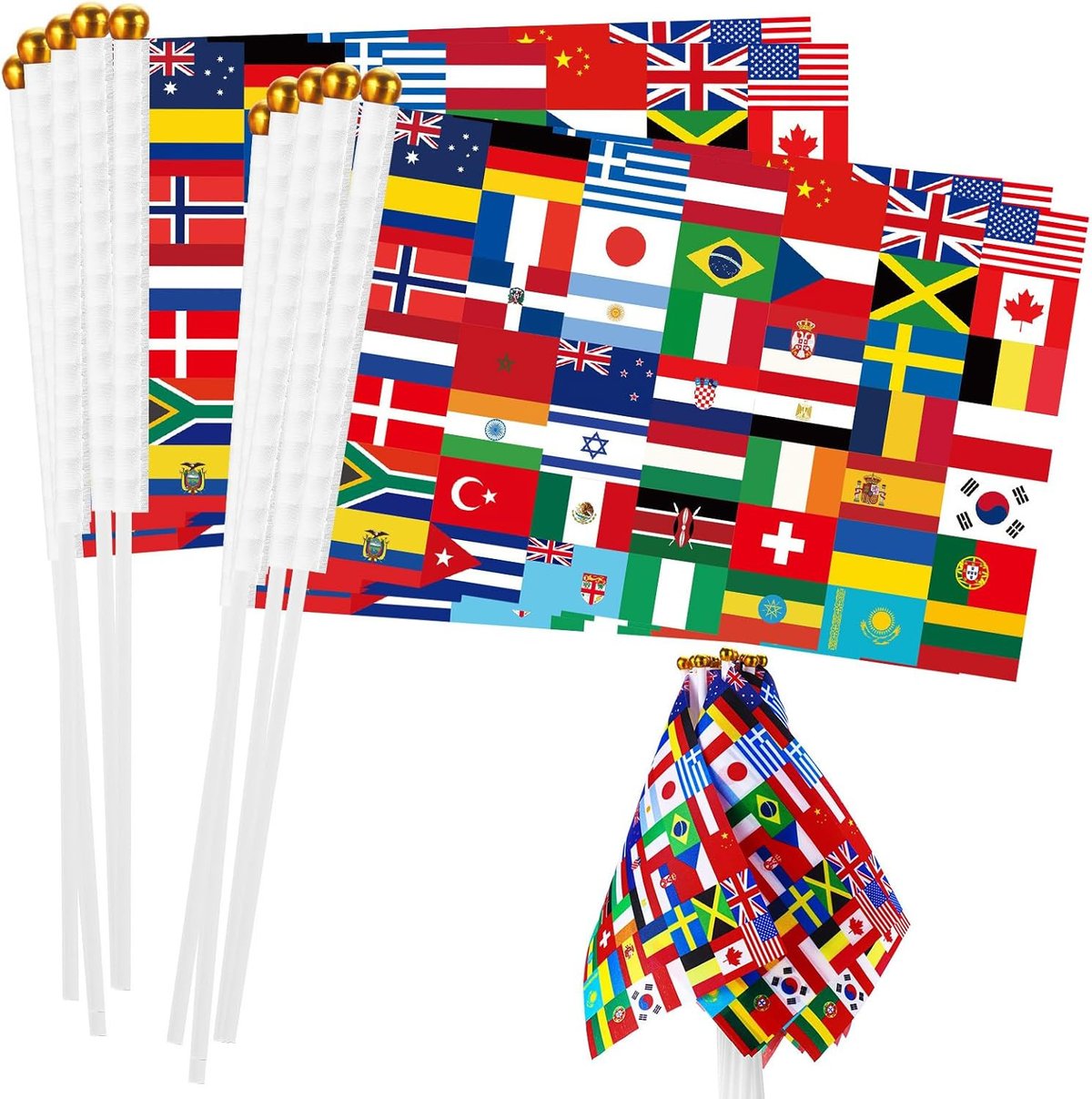 Stick Window Flags Outus International Stick Flags Decorations Small Mini Handheld World ...