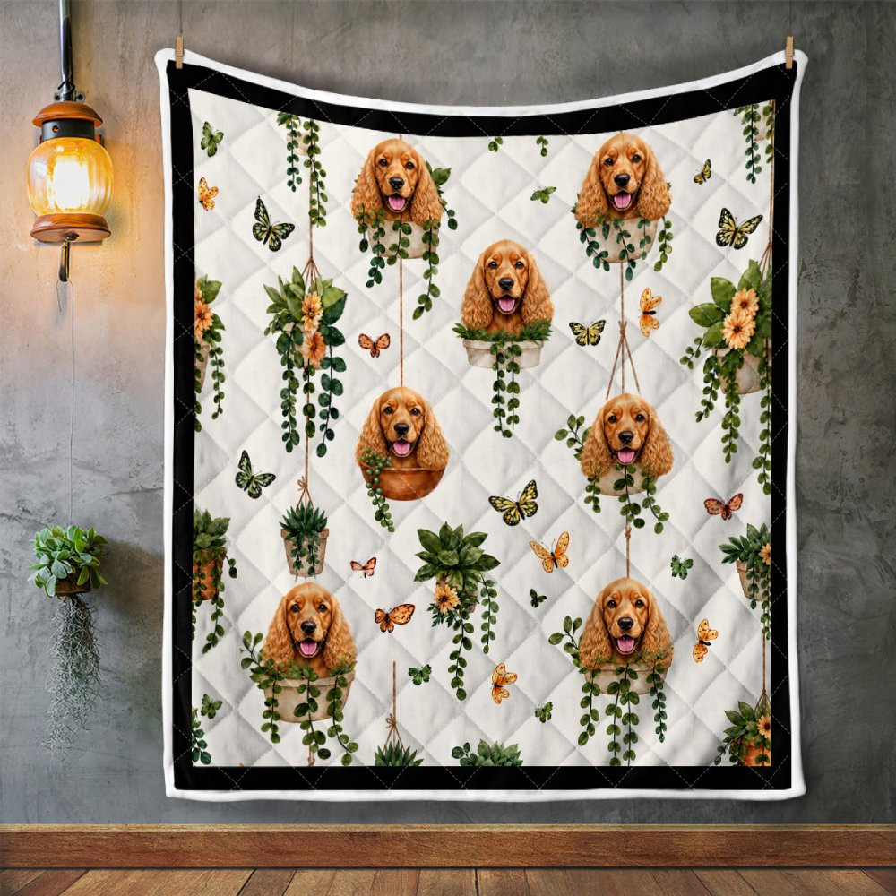 Cocker Spaniel High Quality Super Premium Quilt - Fast Gift