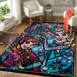 Disney Character Elsa Anna Area Rug