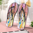 All Disneyland Beauty Princess We Welcome Rapunzel To The Royal Court Gift For Fan Flip Flop Shoes