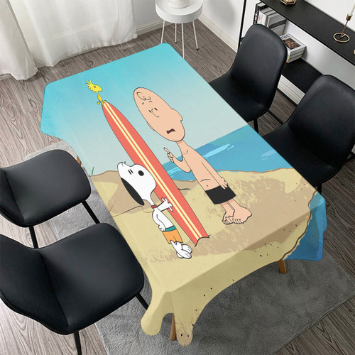 Peanut Snoopy Charlie15 Gift For Fan 3D Full Printing Tablecloth