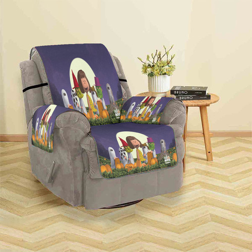 Peanut Snoopy And Friends Halloween3 Sofa Protector Slip Cover
