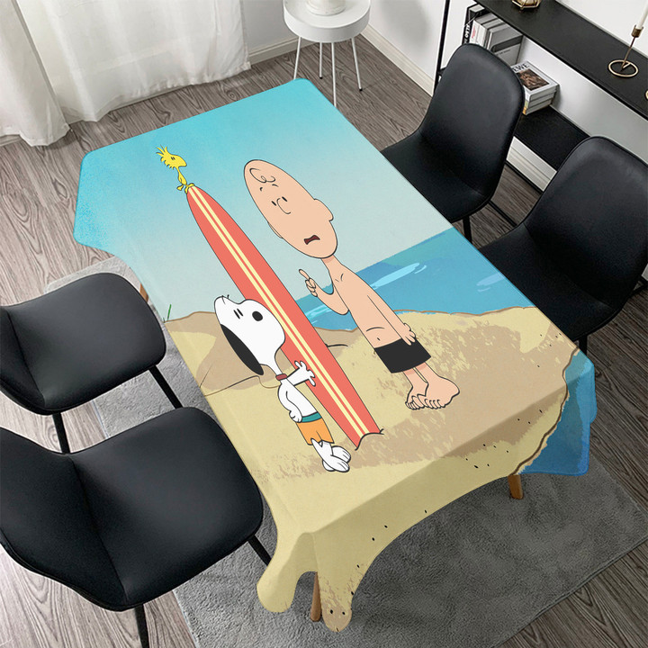 Peanut Snoopy Charlie15 Gift For Fan 3D Full Printing Tablecloth