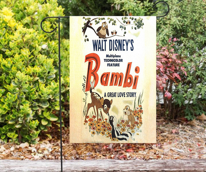 Bambi Poster 8 Double Sided Printing Garden Flag