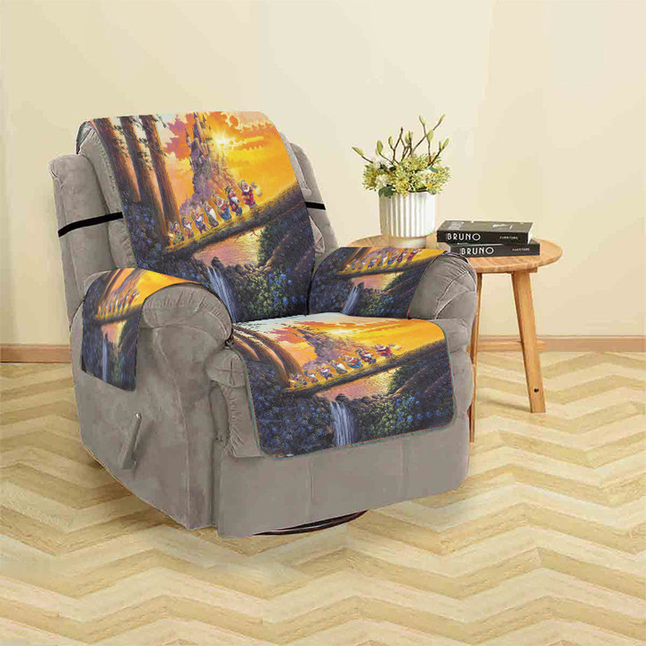 Disney Snow White and The Seven Dwarfs v39 Castle On The Horizon Sofa Protector Slip Cover