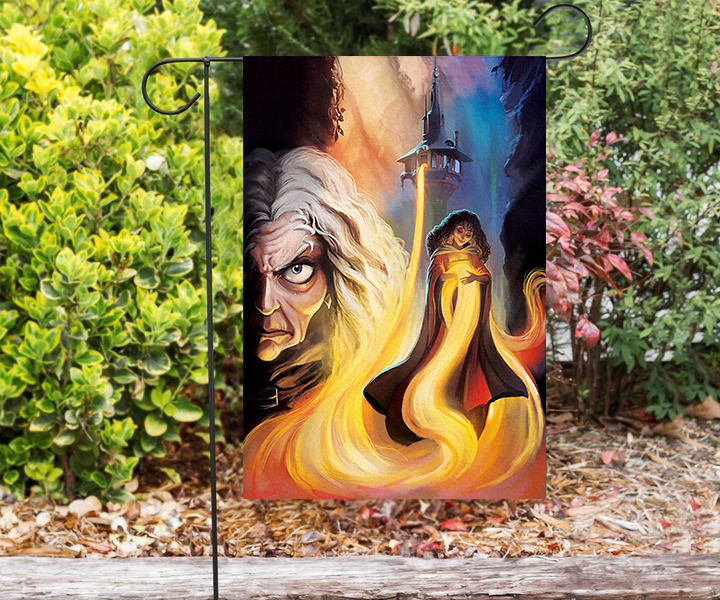 Disney Villains Gothel1 Double Sided Printing Garden Flag