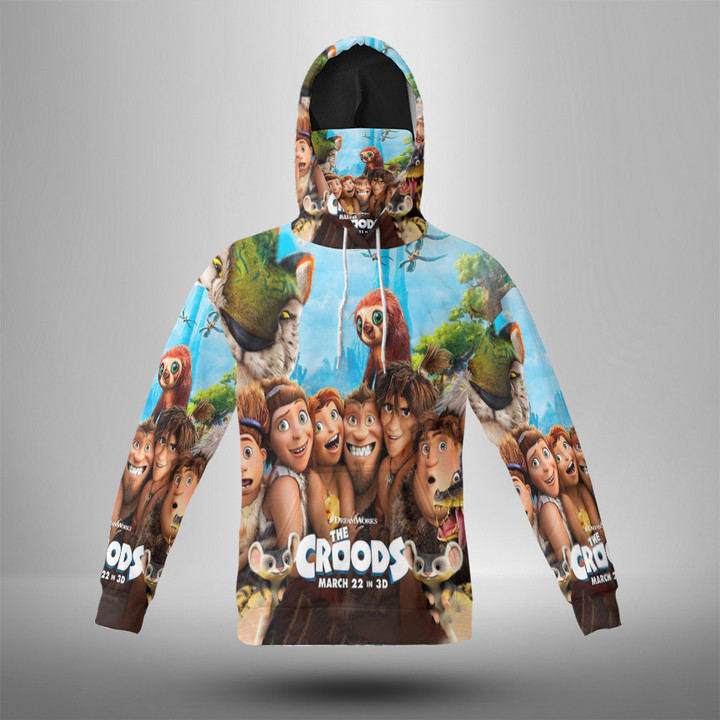 The Croods Poster 2 3d Hoodie With Mask