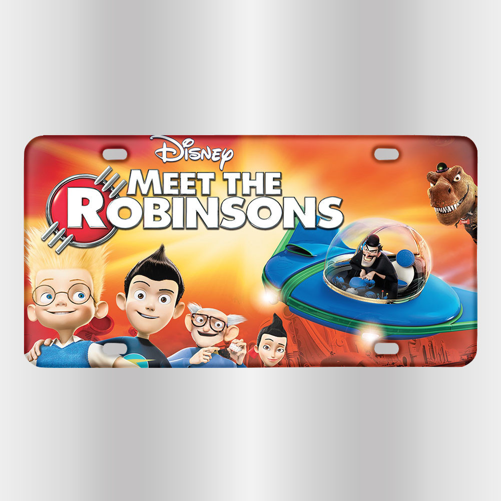 The Riobinons Car Meet the Robinsons Poster 3 Car License Plate - heiheiworld