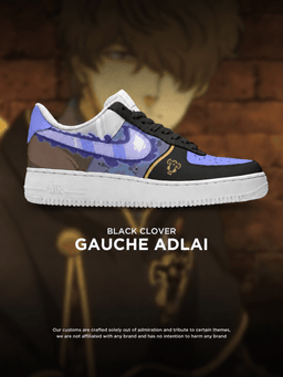 Black Clover Gauche Adlai custom shoe design