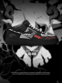 Black Clover Liebe custom shoe design