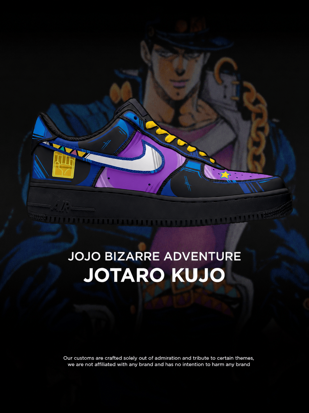 JoJo's Bizarre Adventure Jotaro Kujo shoe design