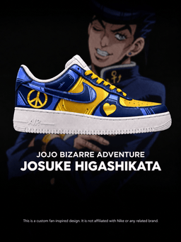 JoJo's Bizarre Adventure Josuke Higashikata Striped Edition shoe design
