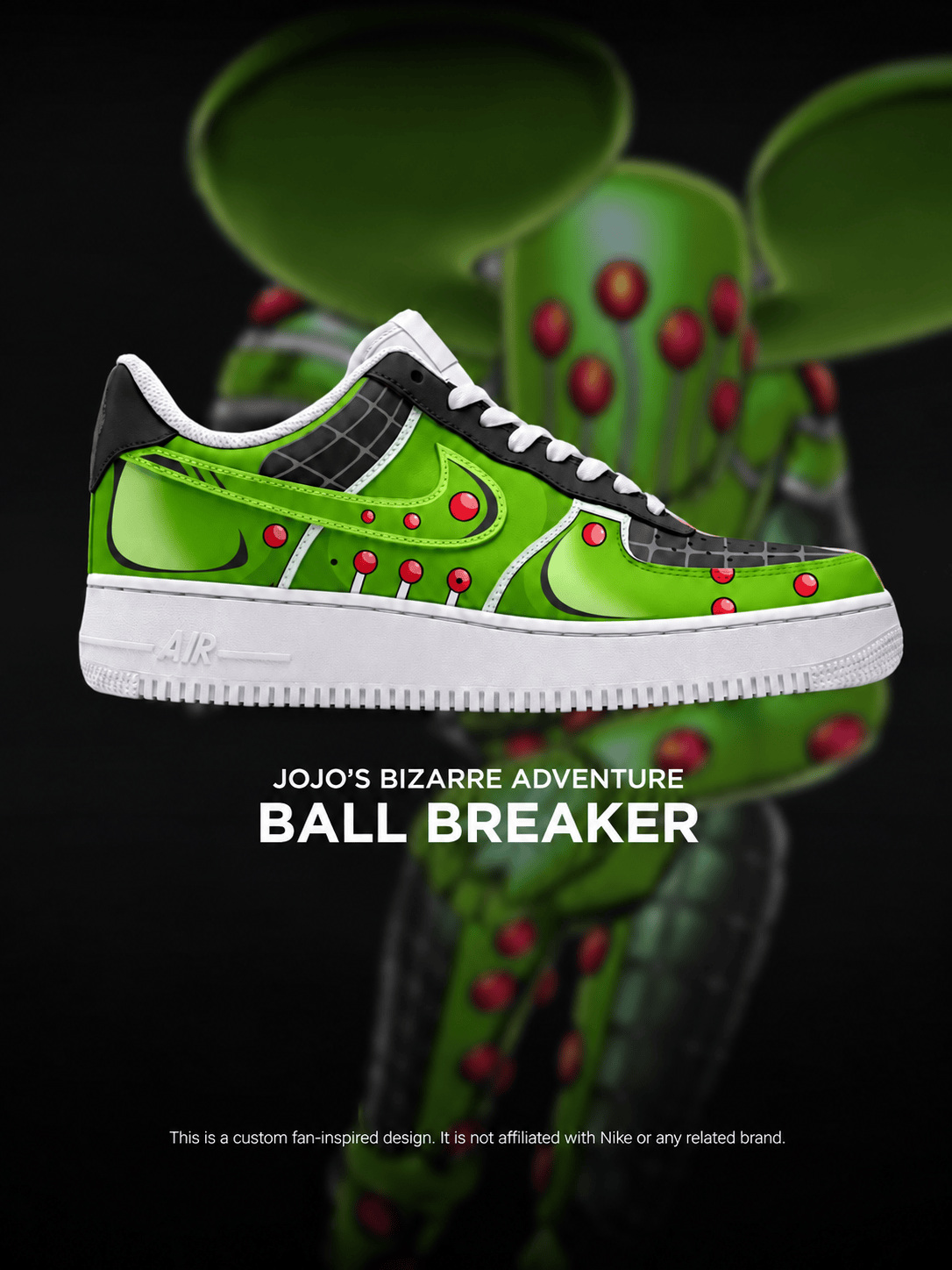 JoJo's Bizarre Adventure Ball Breaker shoe design