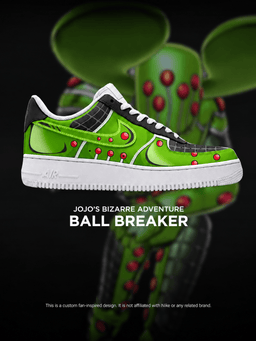 JoJo's Bizarre Adventure Ball Breaker shoe design