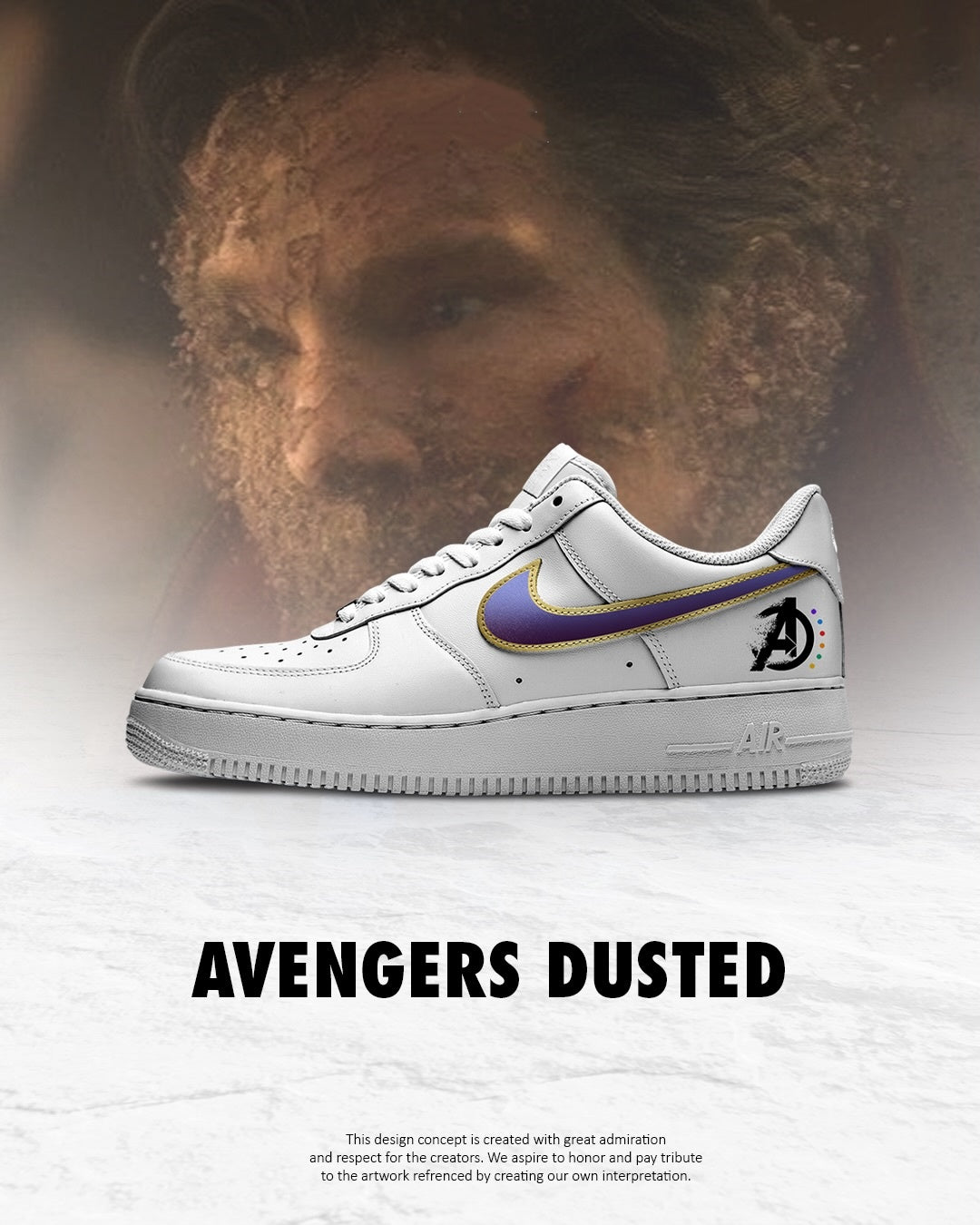 Avengers Dusted shoe design