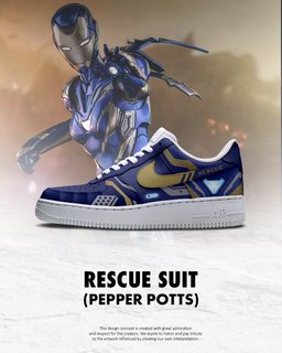 Rescue Suit Pepper Potts shoe design