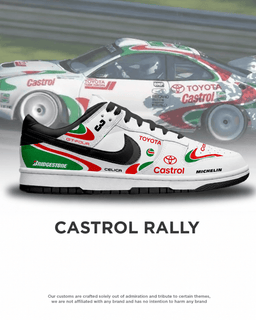 Castrol Rally DK shoe design