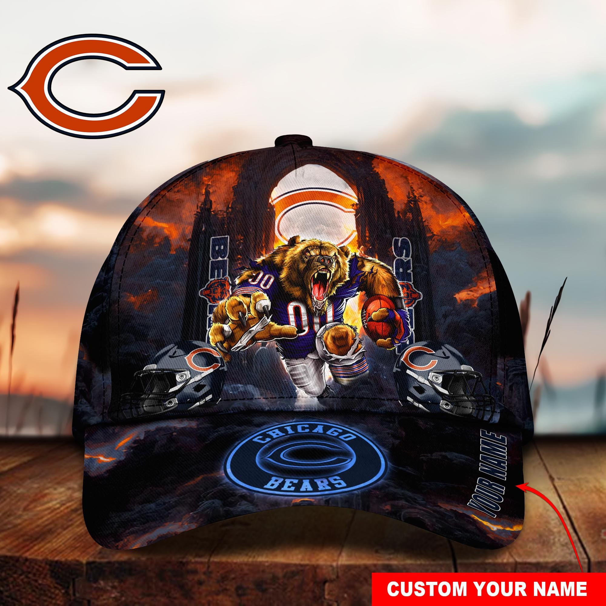 Chicago Bears NFL-Cap Custom M-43009 - Styletrendy