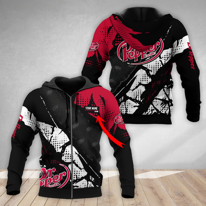 Personalized Halftone Dr Pepper 3D Print Hoodie Zip Hoodie For Men W personalized-halftone-dr-pepper-3d-print-hoodie-zip-hoodie-for-men-w