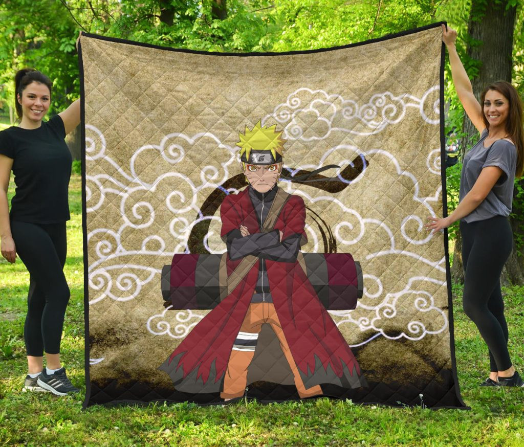 Naruto Anime Naruto Sage Mode Cloud Pattern Ancient Theme Quilt Blanke ...