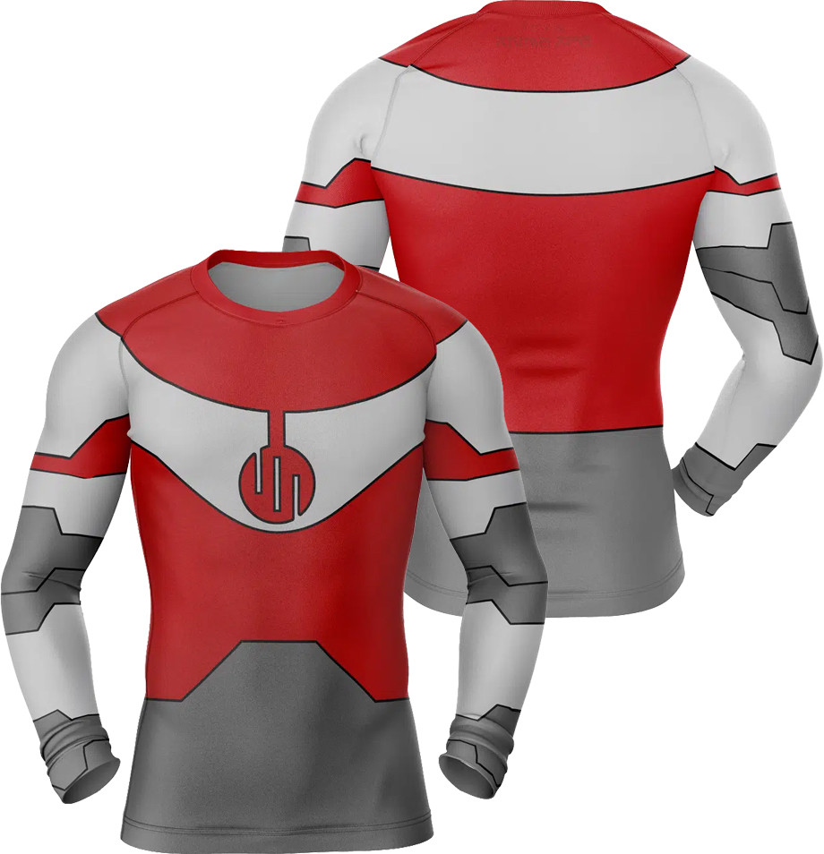 Thragg Invincible Long Sleeve Rash Guard Compression Shirt Anime Ape ...