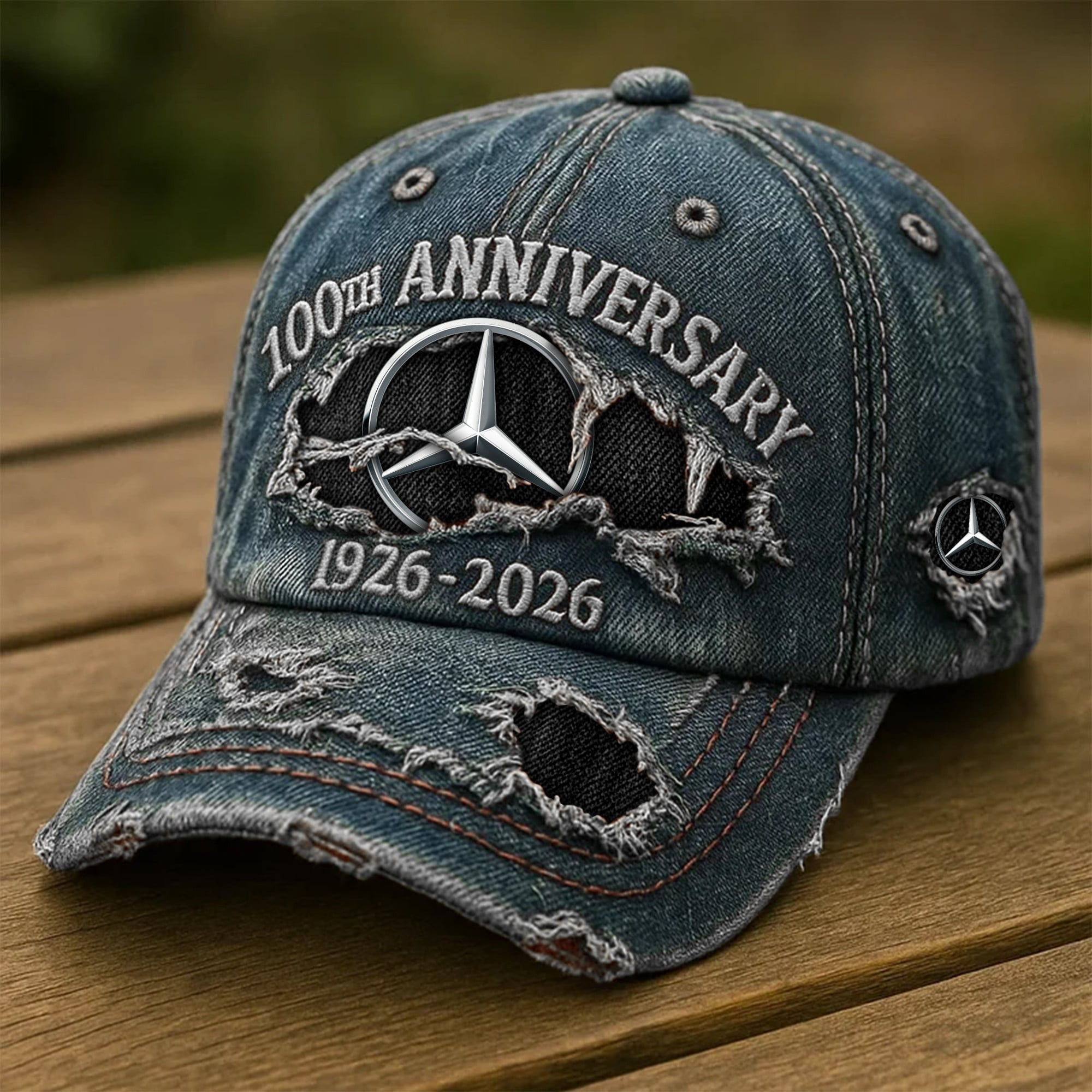Merc 100th Anniversary Denim Cap - WearAndDecor