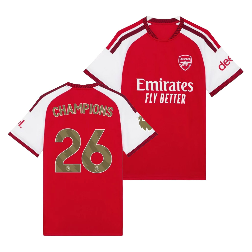 Arsenal Champions Merch 2026 Arsenal Premier League Champions Home ...