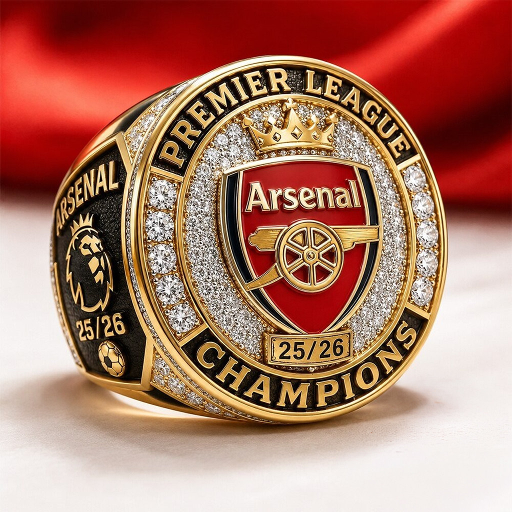 Arsenal FC Premier League Champions 2026 Commemorative Ring Arsenal ...