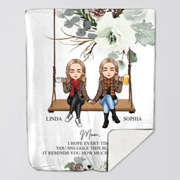Personalized Mom I Hope Every Time You Snuggle This Blanket Quilt Blanket Printed 22DEC-DT28