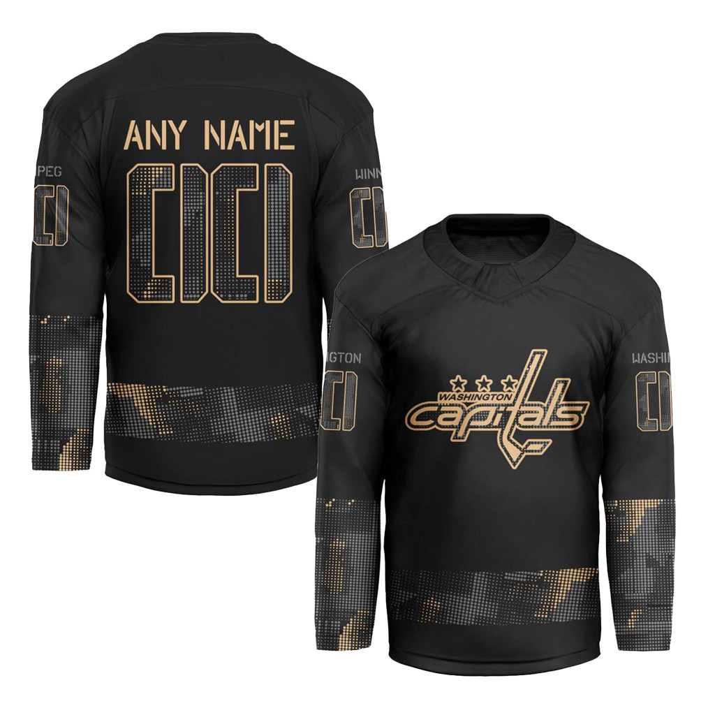 Personalized NHL Washington Capitals Military Appreciation Design ...