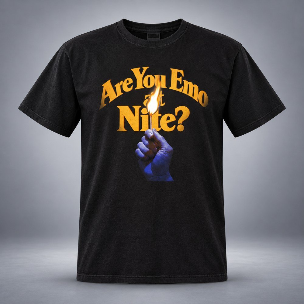 Are You Emo At Nite T-Shirt Emo Nite Alternative Music Dark Theme Shirt Gift Ideas