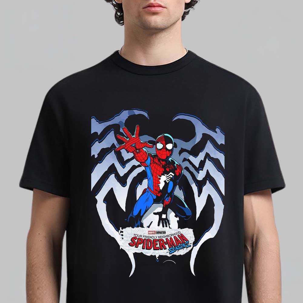 Marvel Merch Your Friendly Neighborhood Spider Man Season 2 T-Shirt Gifts For Spider Man Lovers