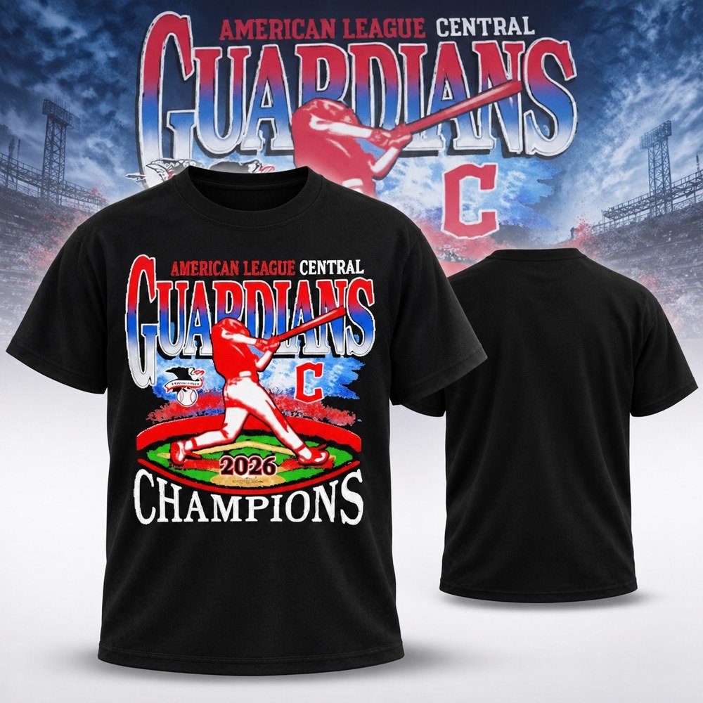 Cleveland Guardians Merch 2026 AL Central Champions T-Shirt Baseball Game Day Outfit