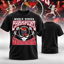 Cleveland Guardians Merch 2026 World Series Champions Grateful Dead Style T-Shirt Gifts Ideas