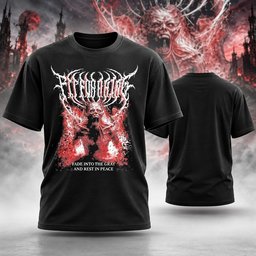 Fit For A King Merch Rest In Peace T-Shirt Fit For A King Concert Apparel Gifts For Metalheads