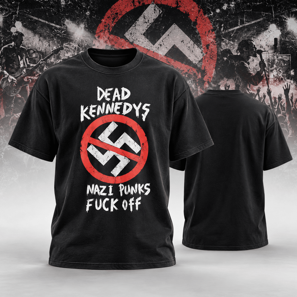 Dead Kennedys Merch Nazi Punks Fck Off Anti Nazi Symbol T-Shirt Dead Kennedys Fans Gifts