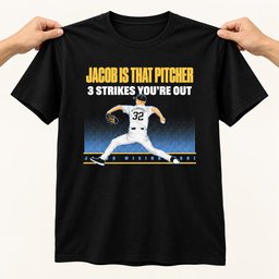 Milwaukee Brewers Merch Jacob Misiorowski That Pitcher 3 Strikes You_re Out T-Shirt Gift Ideas