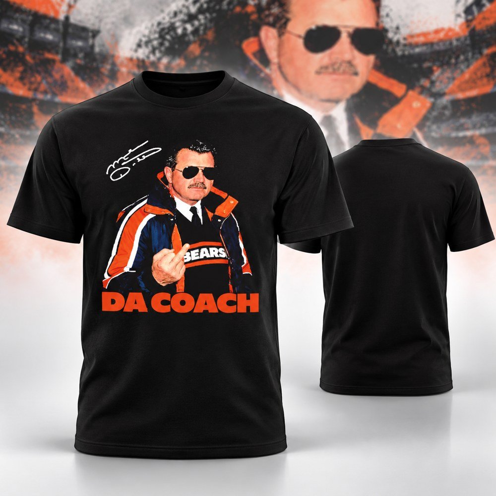 Chicago Bears Merch Mike Ditka Da Coach T-Shirt Bears Game Day Tee Mike Ditka Fans Gifts