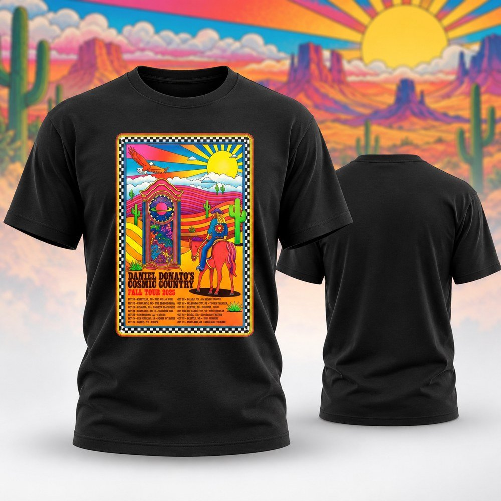 Daniel Donato Merch Cosmic Country Fall Tour T-Shirt Daniel Donato Tour Clothing Gift Ideas