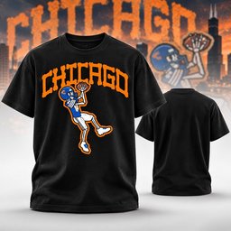Chicago Bears Merch Colston Loveland Number 84 Skeleton T-Shirt Colston Loveland Fans Gifts